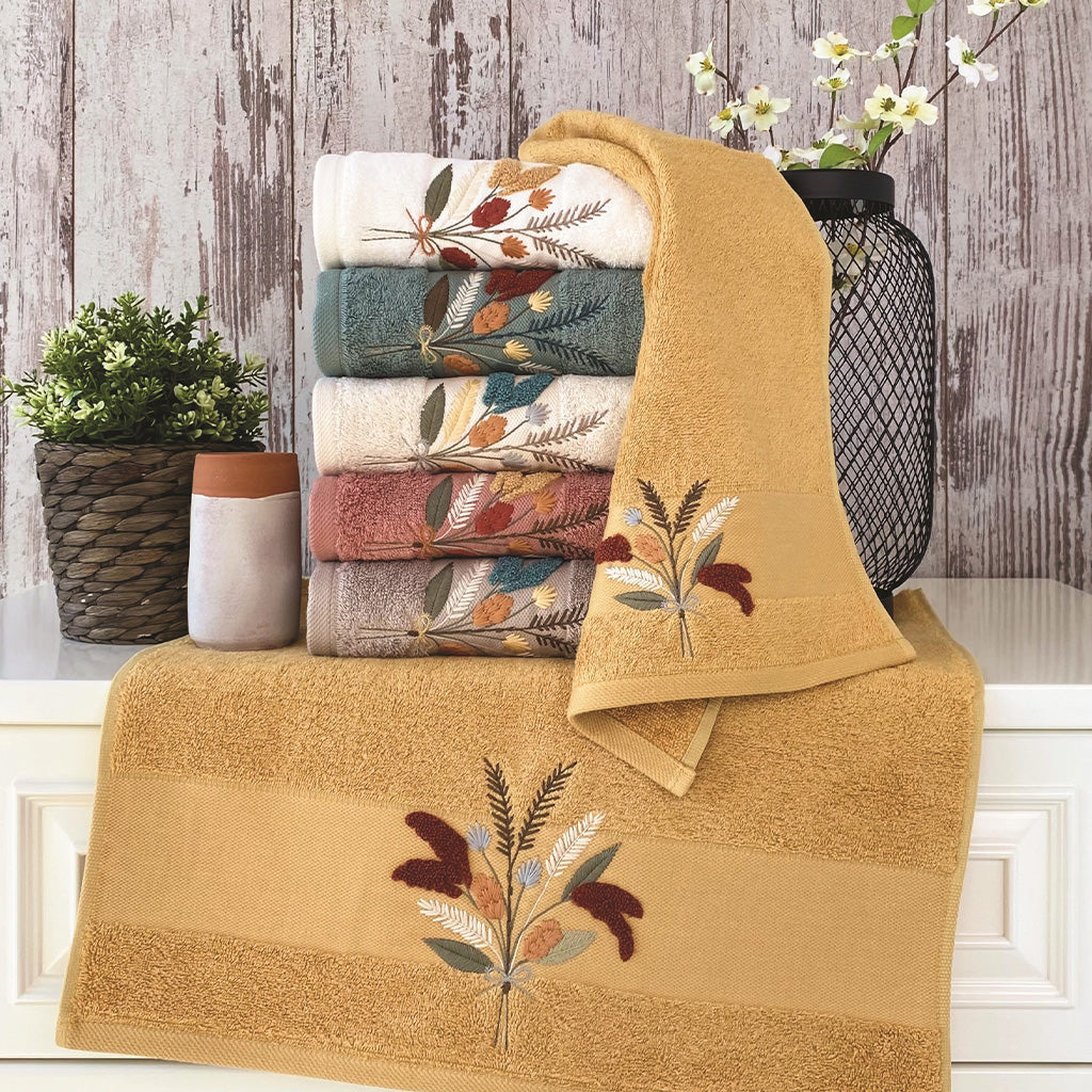 Nestora Towel Set 70% Bamboo 30% Cotton 6 Pcs