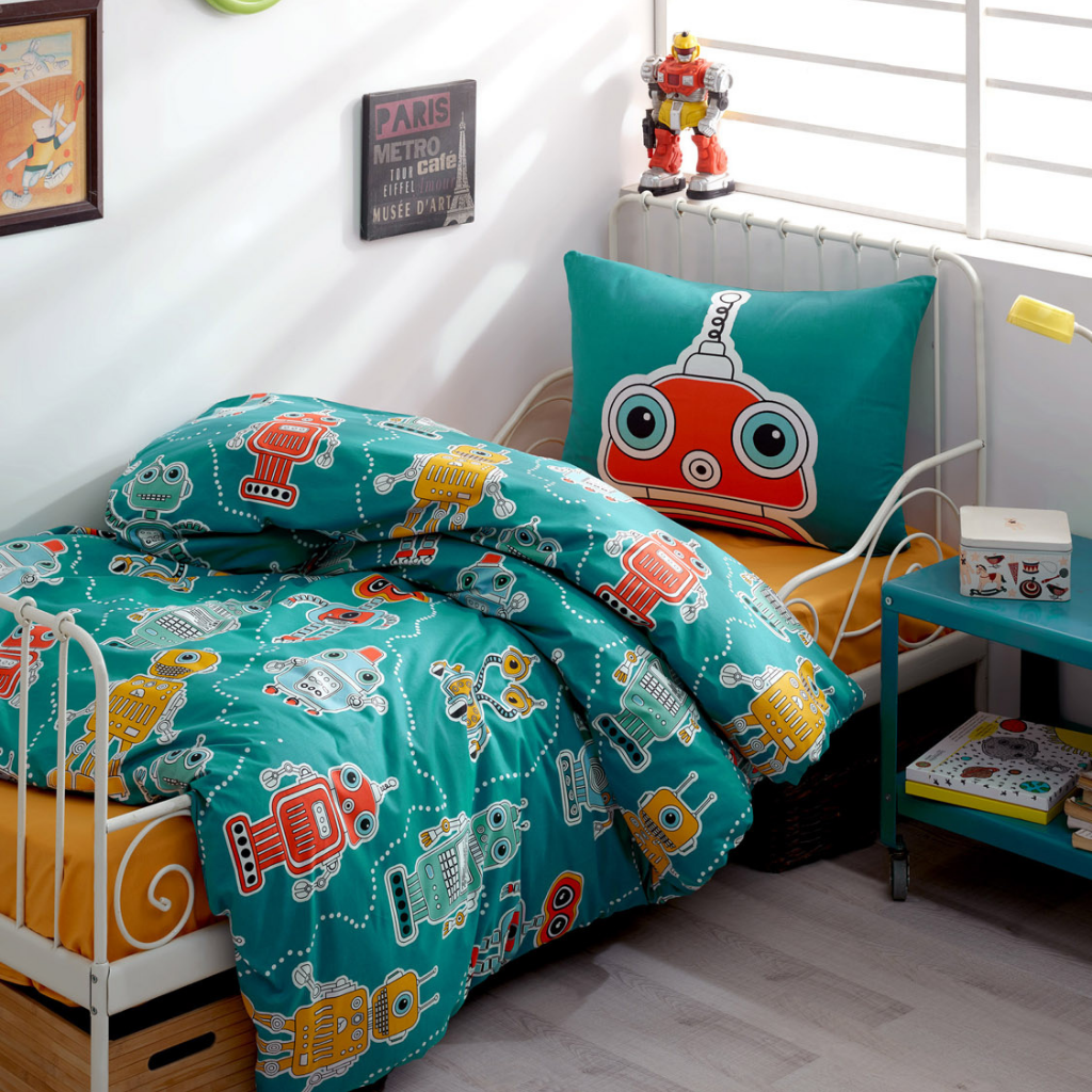 Robot Kids Bedding Set